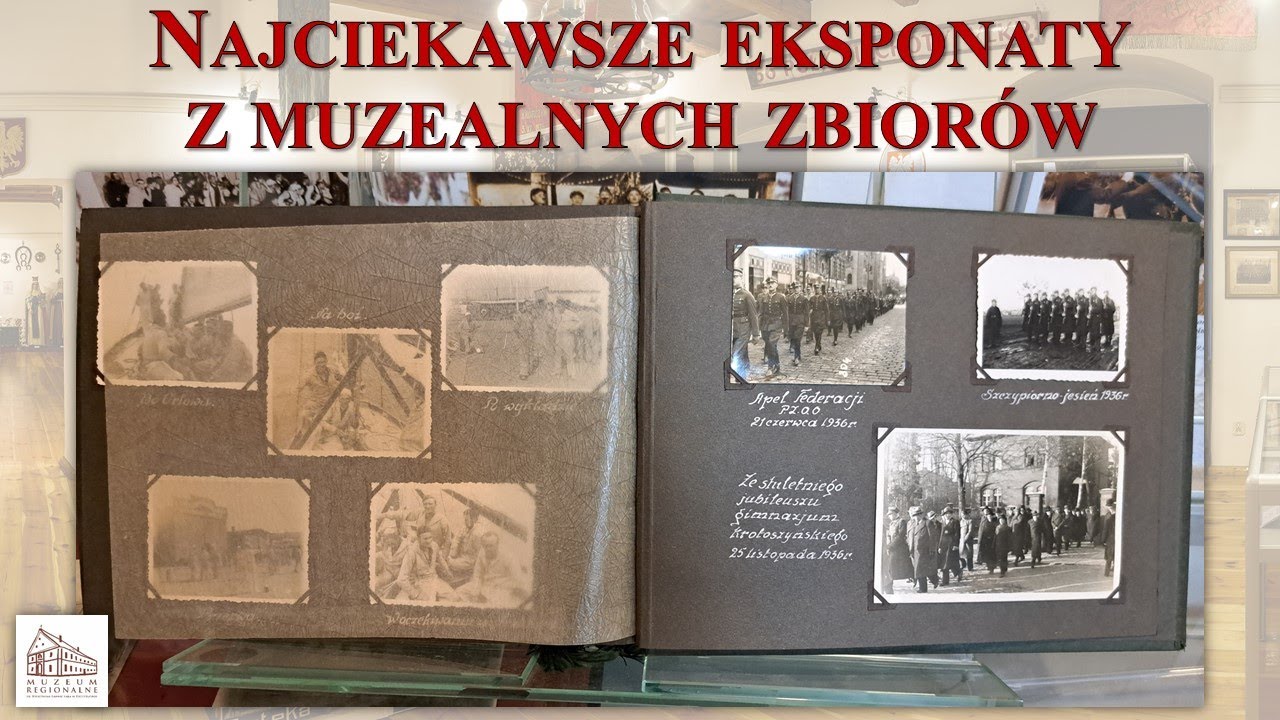 Najciekawsze eksponaty: album fotograficzny por. Mariana Pukackiego,   oficera 56. Pułku Piechoty