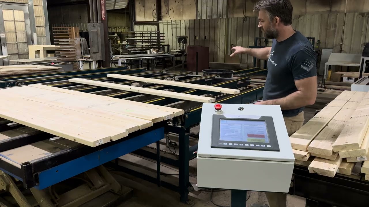 Smart Stacker stacking 2x6 pine 