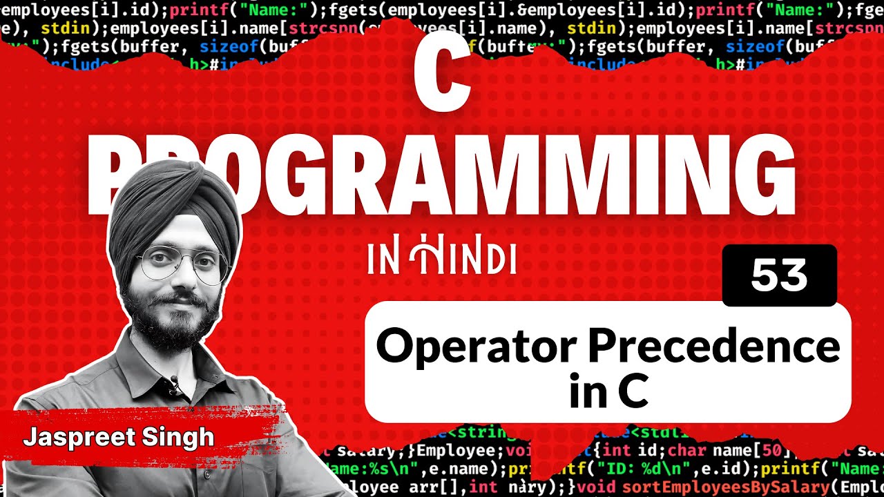 Precedence and Associativity of Operators in C