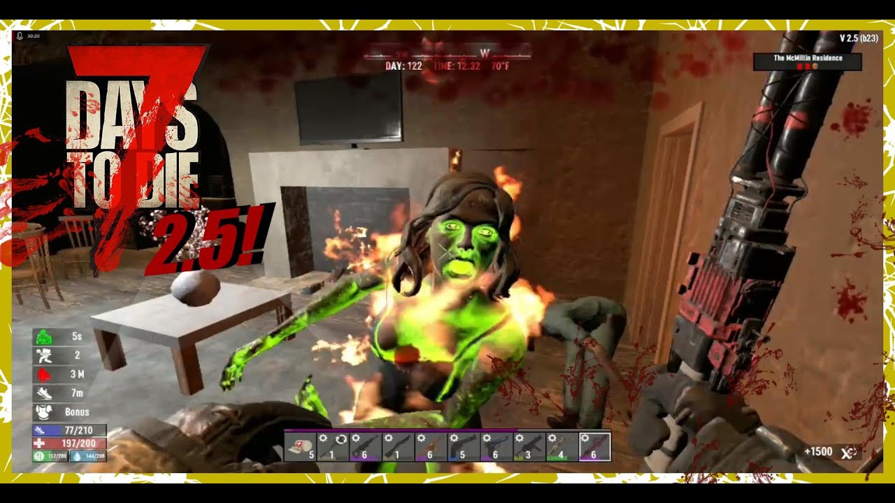 Давайте устроим себе неприятности и проверим, как я воняю!!... 7 Days To Die 2.5, День 122.