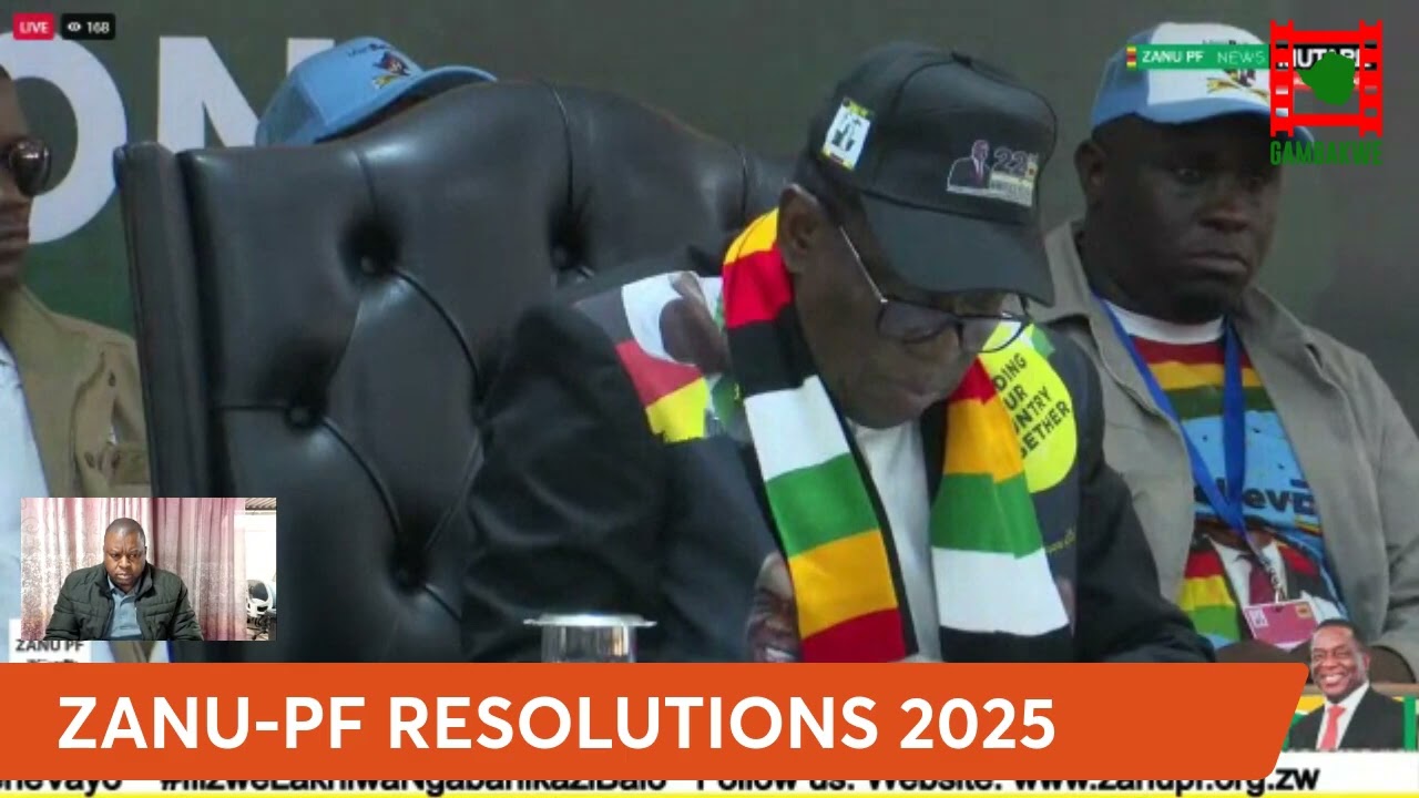 WATCH: ZANU-PF Conference Resolutions 2025 Presented By Ziyambi Ziyambi