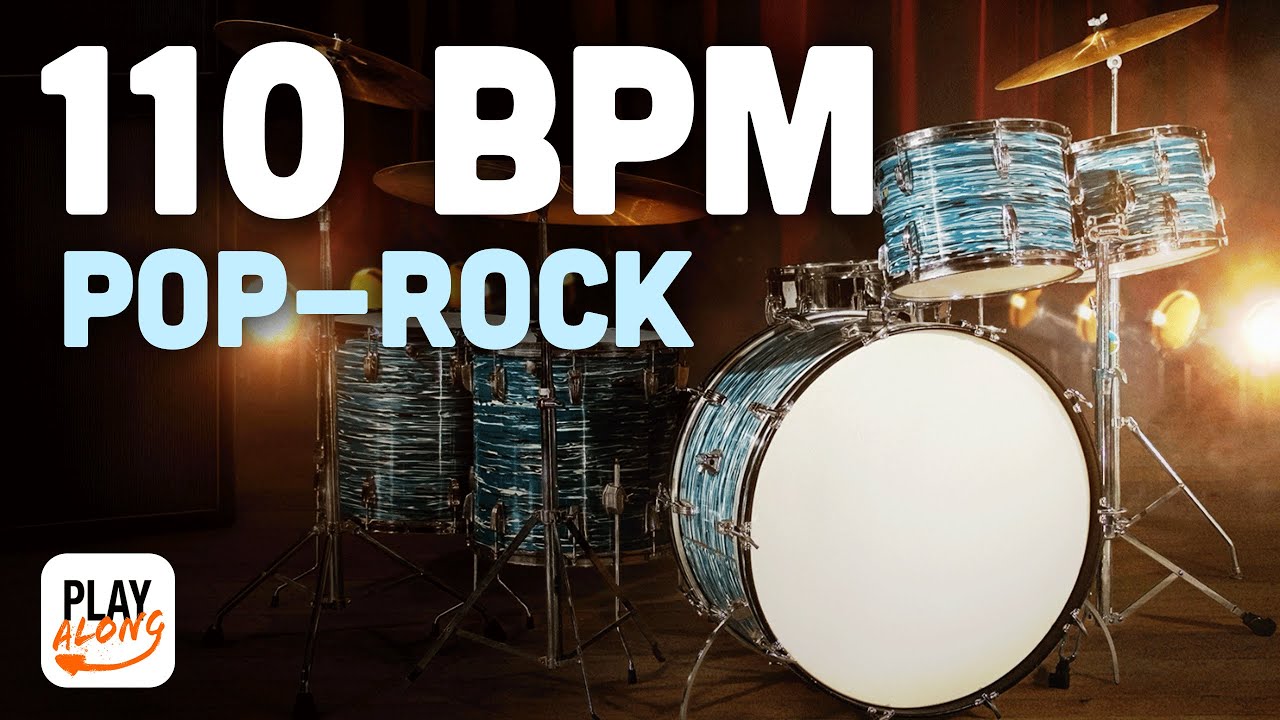 [110BPM] Pop-Rock Drum Backing Track