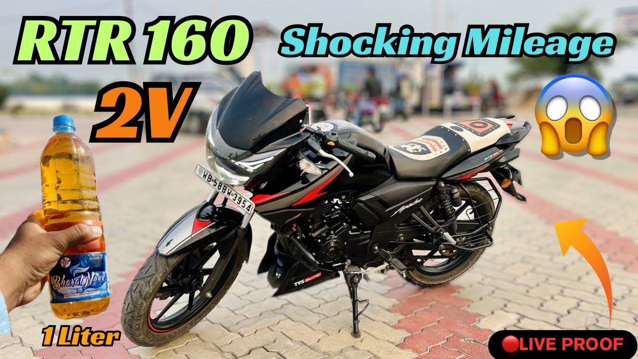 2024 TVS Apache RTR 160 2V Mileage Test | RTR 160 2V Mileage Test