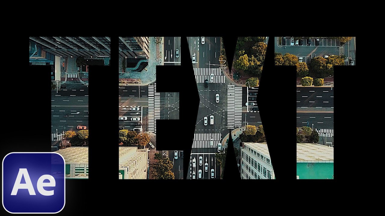How to Add VIDEO INSIDE TEXT in After Effects