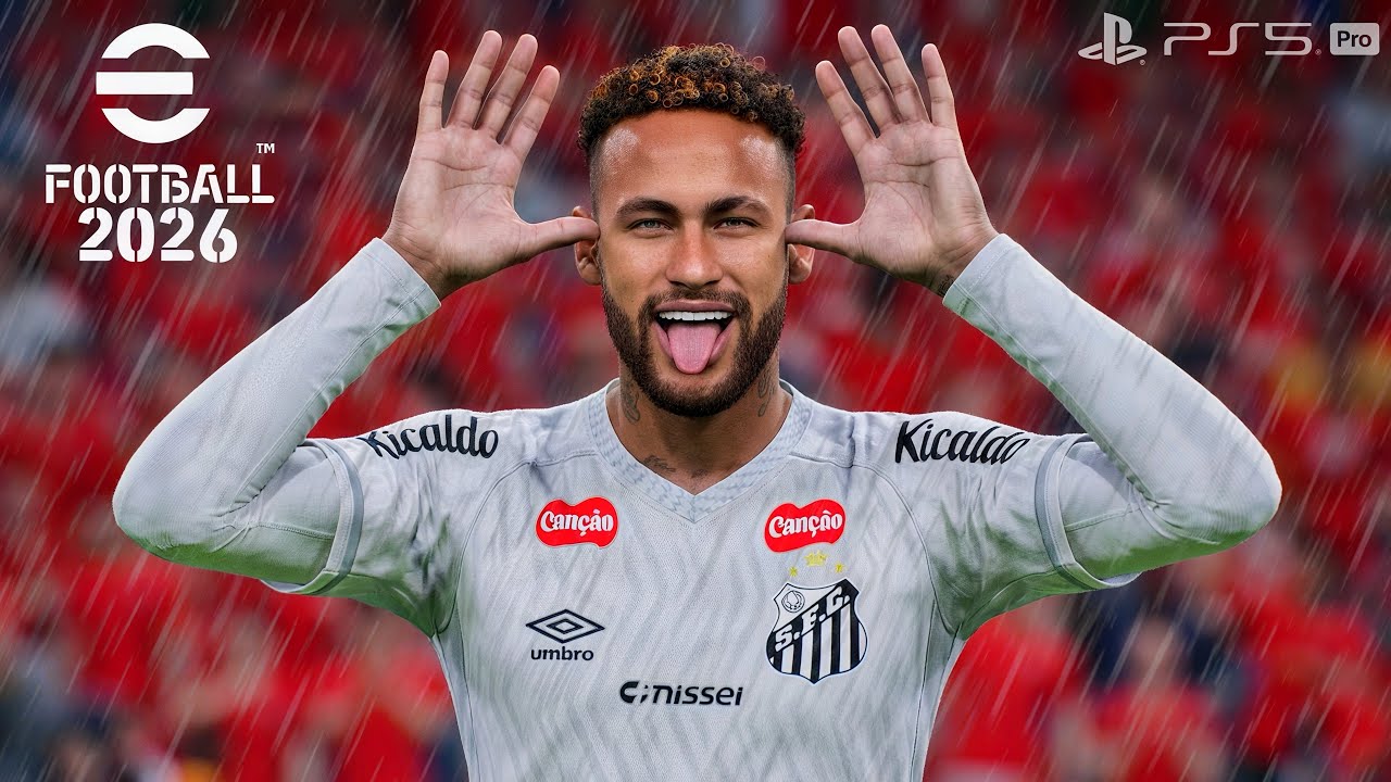 eFootball 2026 (PS5 PRO) 4K | SANTOS FC vs. AL NASSR | Spotify Camp Nou Stadium - Update Gameplay