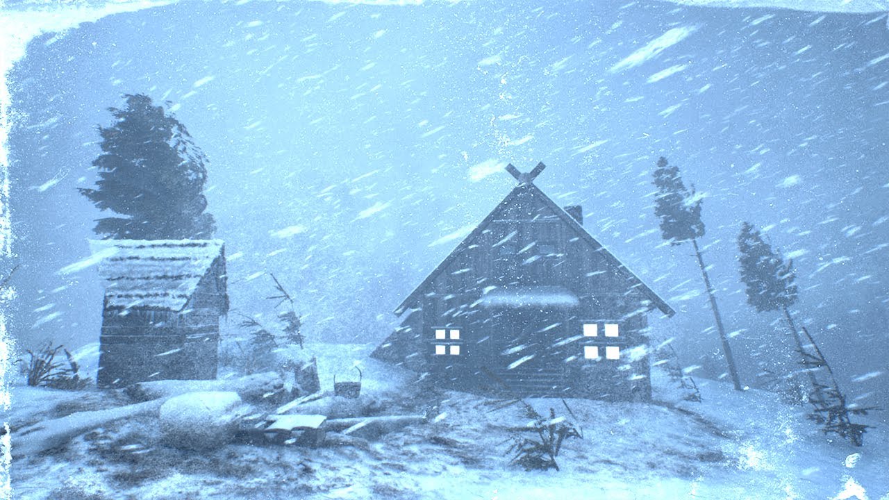 BRUTAL CALIFORNIA BLIZZARD 2025 | Warm Shelter Snowstorm for Deep Sleep (10 Hours ASMR)