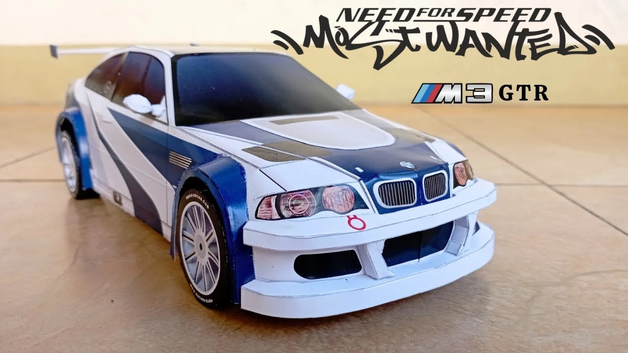 Free Download BMW M3 GTR Need For Speed Most Wanted Papercraft