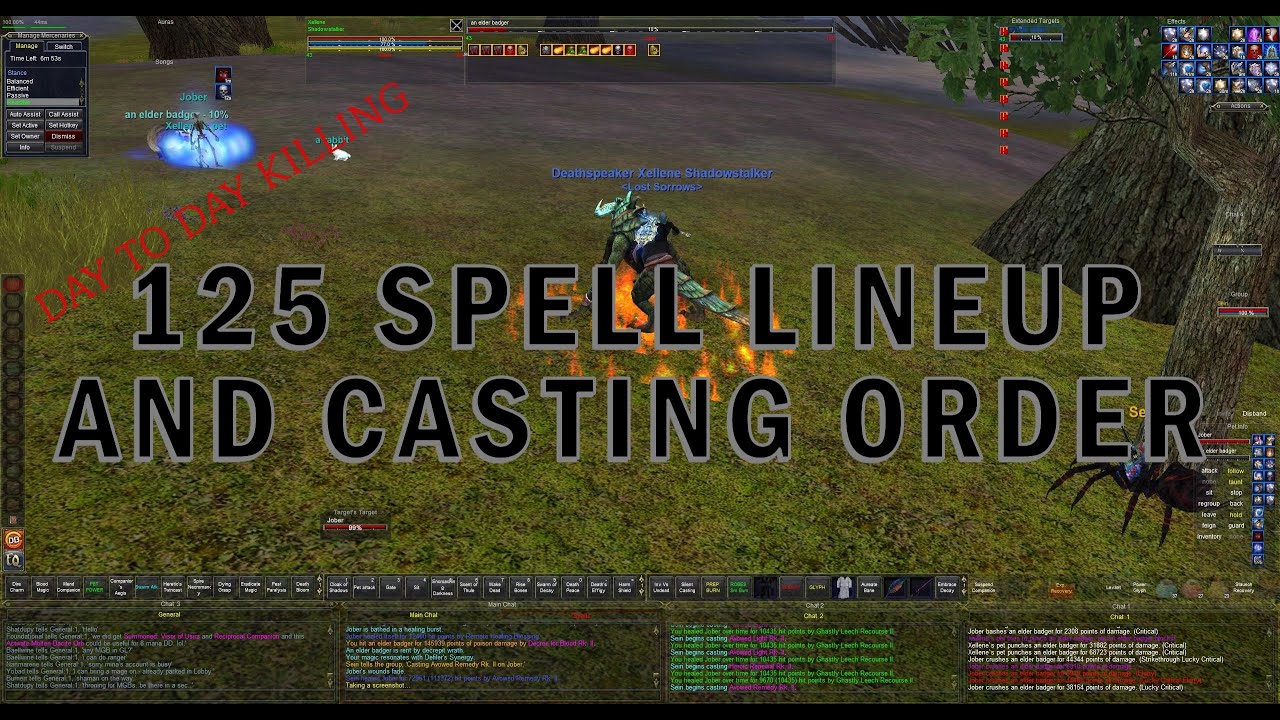 How to EverQuest Necromancer - 125 Spell Lineup and Casting Order - The Outer Brood