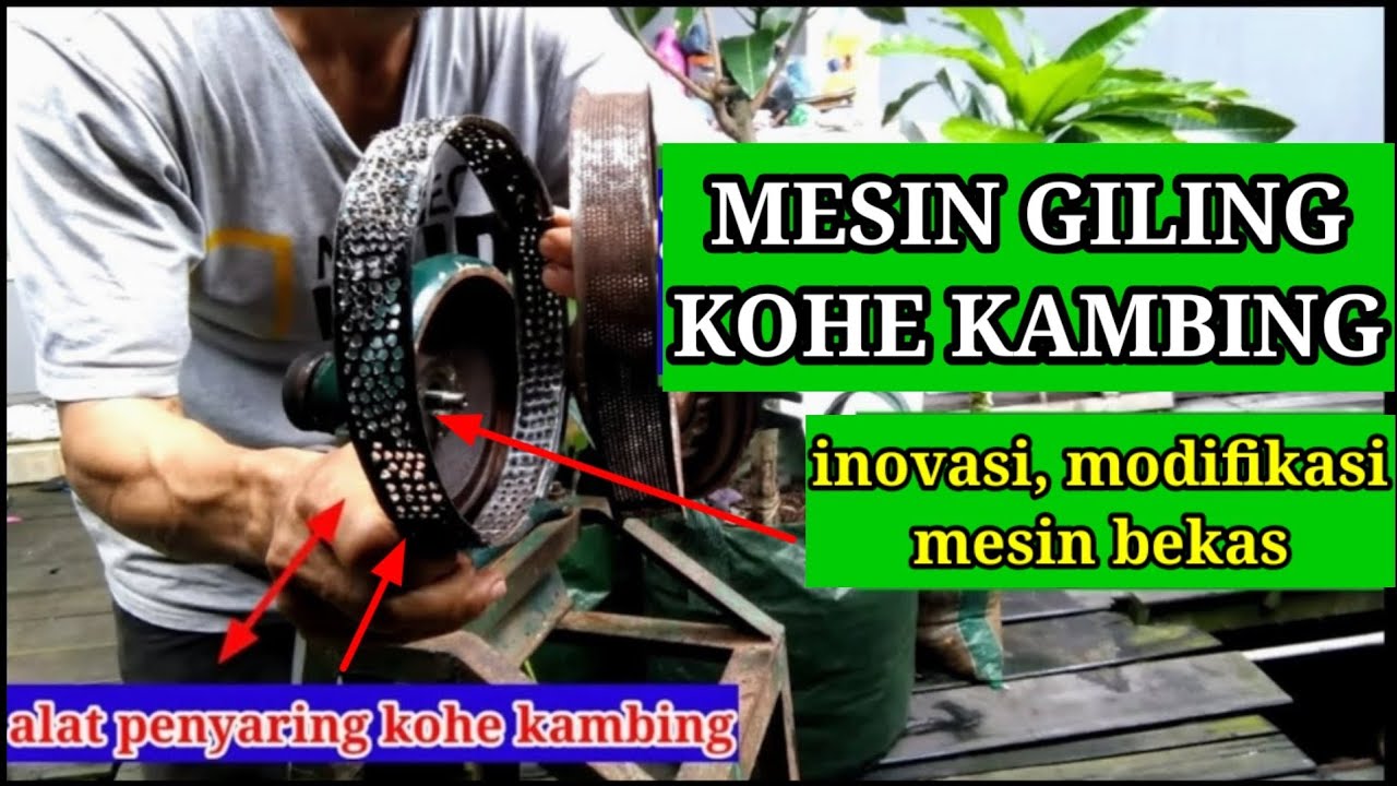 CARA MEMBUAT MESIN GILING KOHE KAMBING DARI BEKAS MESIN TEPUNG #barangbekas#barangbekasjadimanfaat
