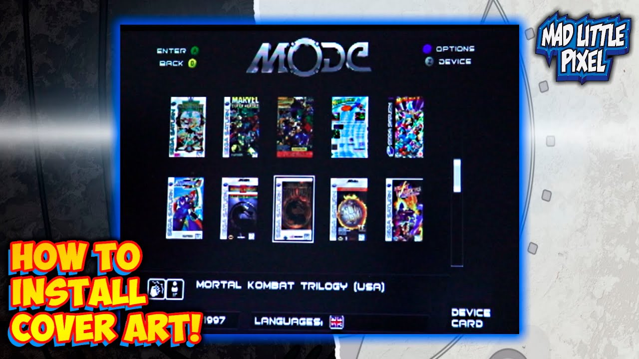 Terraonion MODE - How To Install Cover Art Database On Sega Saturn Or Dreamcast!