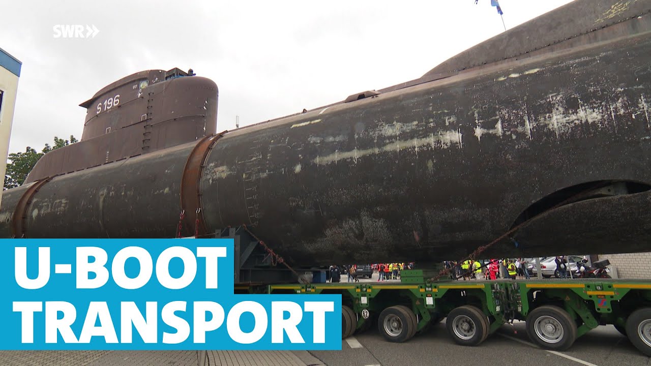 Riesenaufwand! Transport von 50-meter U-Boot für Technik-Museum