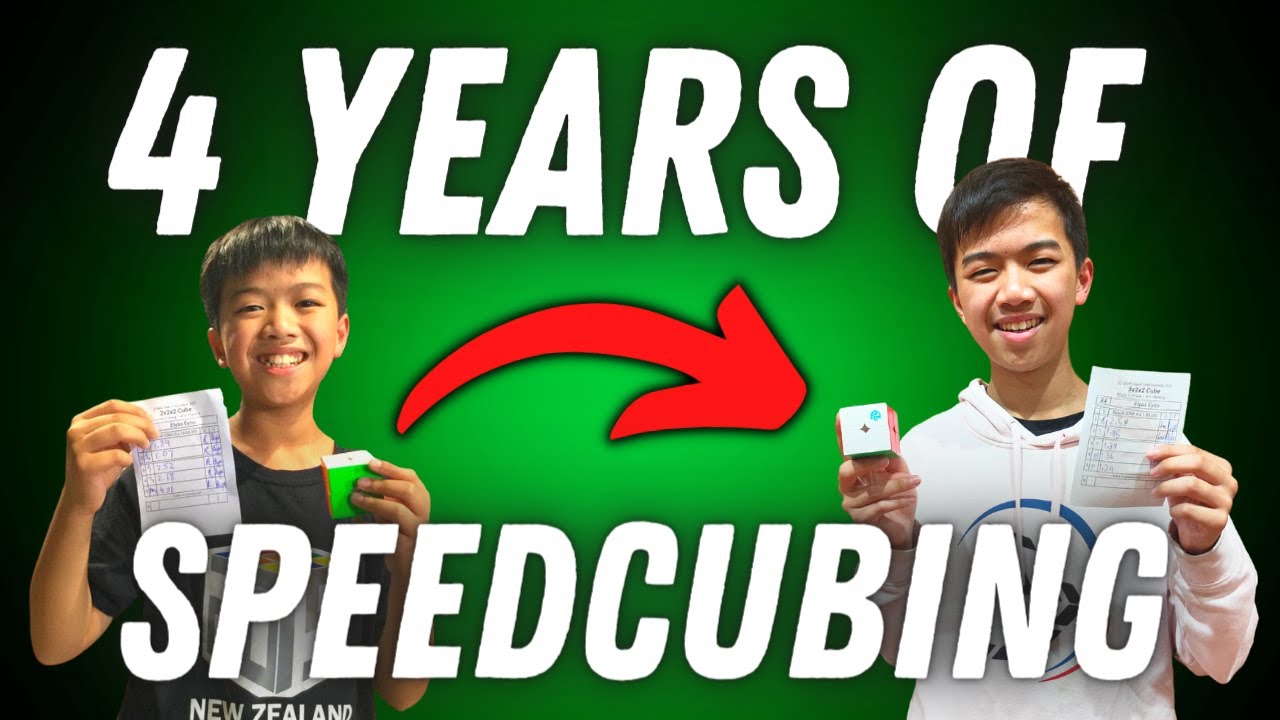 Oceanic Record after 4 years of HARD WORK! | 4 Years of Speedcubing!