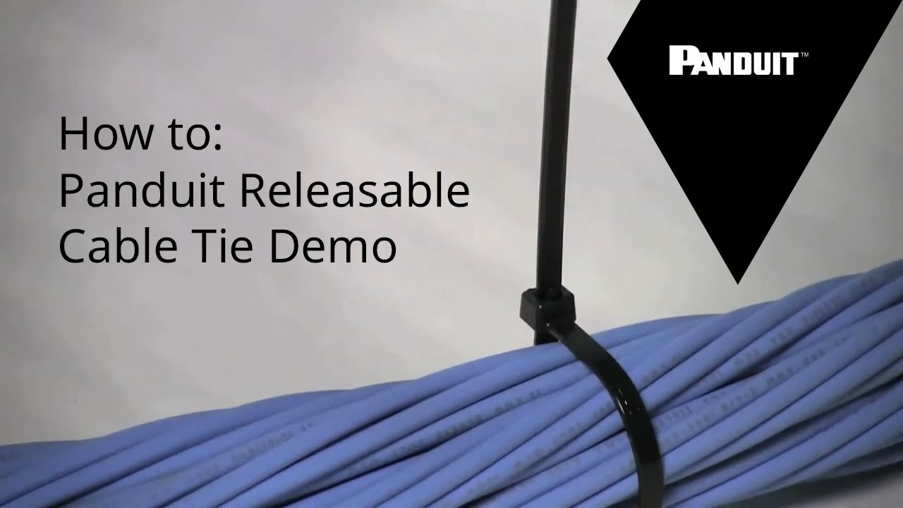 How to: Panduit Releasable Cable Tie Demo