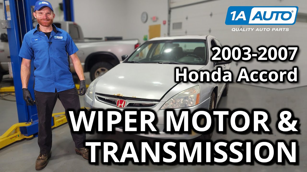 How to Replace Wiper Motor & Transmission 2003-2007 Honda Accord