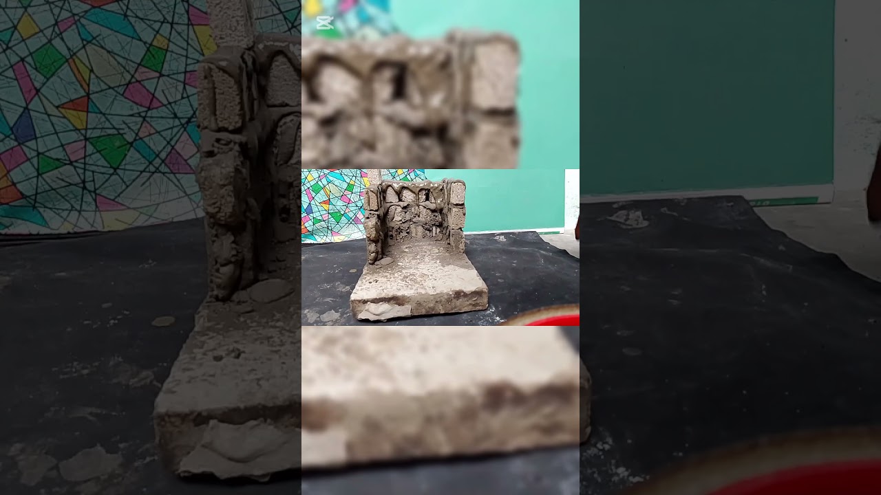 mini house make cement #experiment #diy #subscribe #craft