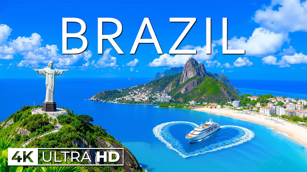 Brazil 4K Drone Footage | Stunning Coastlines, Blue Ocean & Paradise Vibes UHD