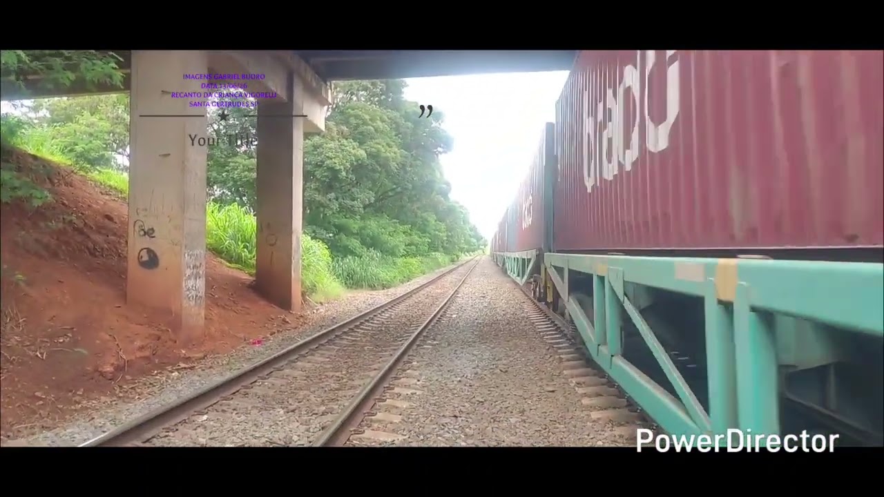 GE AC44i Brado #9919 Passando Com Vagões De Containers 