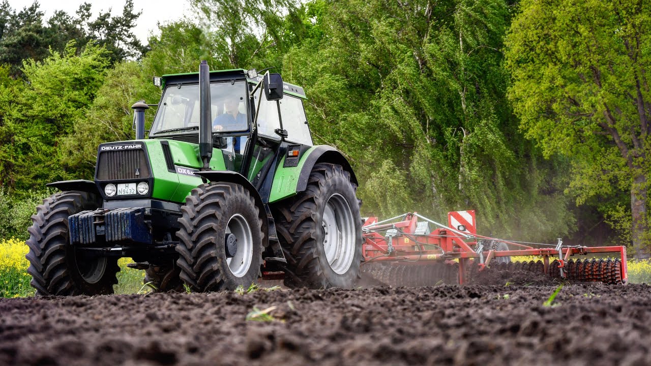 Deutz-Fahr DX 6.50 & 6m Cambridge Walze bei der Maissaat vorbereitung °DX POWER° //4K//