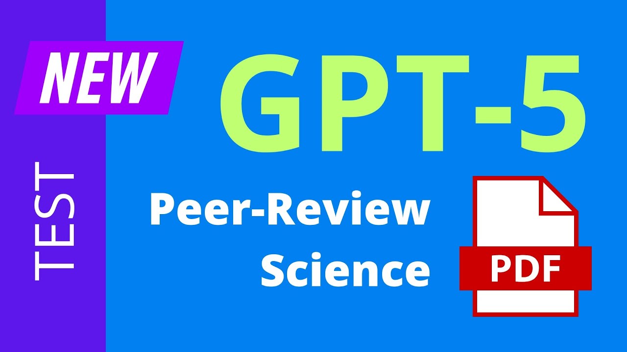 Can GPT-5 Peer Review a Science PDF? HOW? GPT-5 DEMO