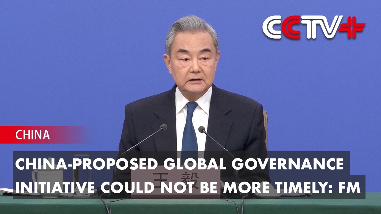 China-Proposed Global Governance Initiative Could Not Be More Timely: FM