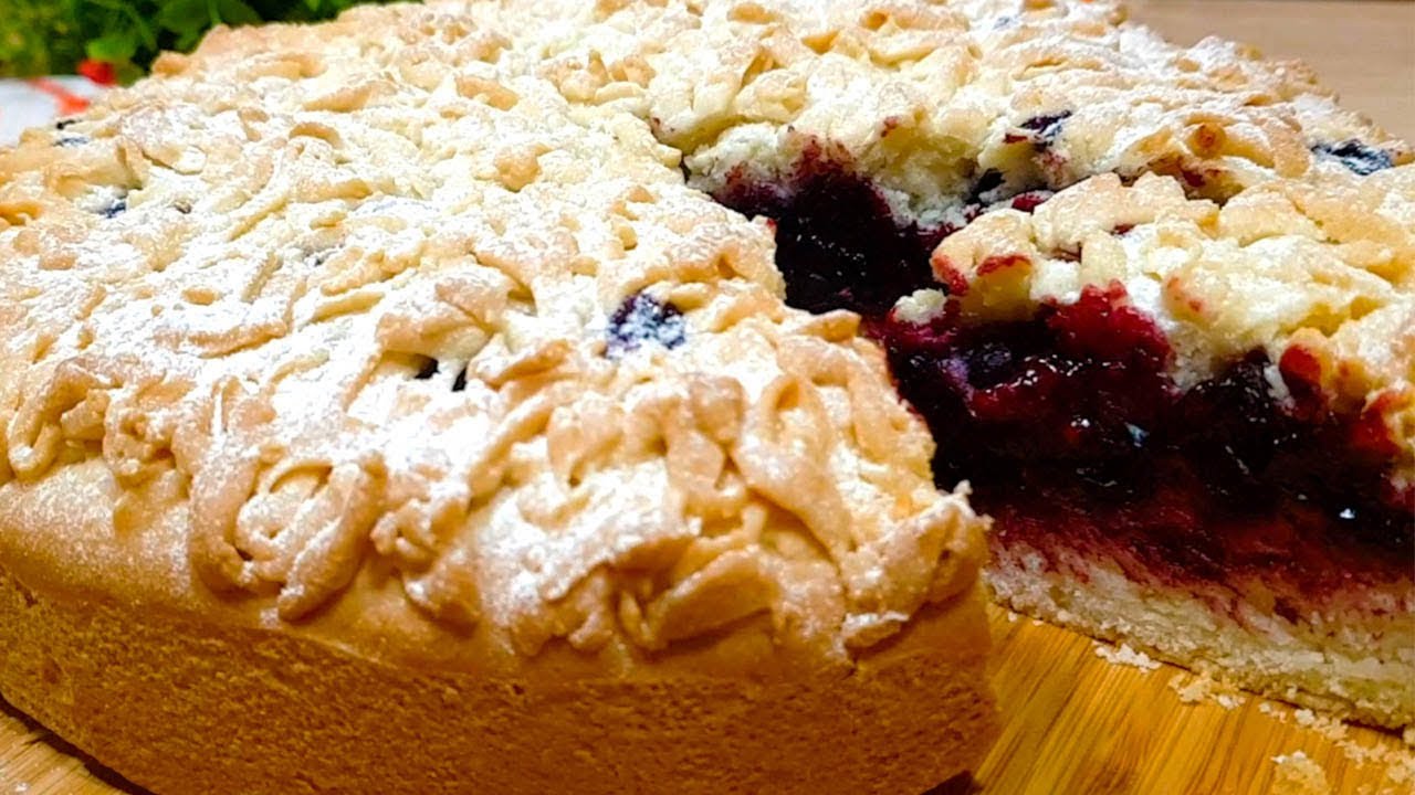 Тёртый Пирог - Не Поверите, Но Он Постный! Рецепт из детства Простой и Вкусный Песочный Пирог к чаю