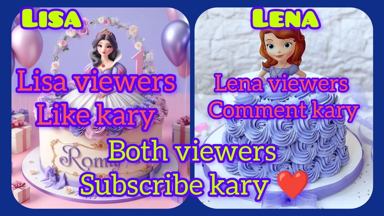 Lisa vs Lena 🍰 Ultimate Cake Art Competition 💖#part1 #lisavslena #cake #cakedesign 