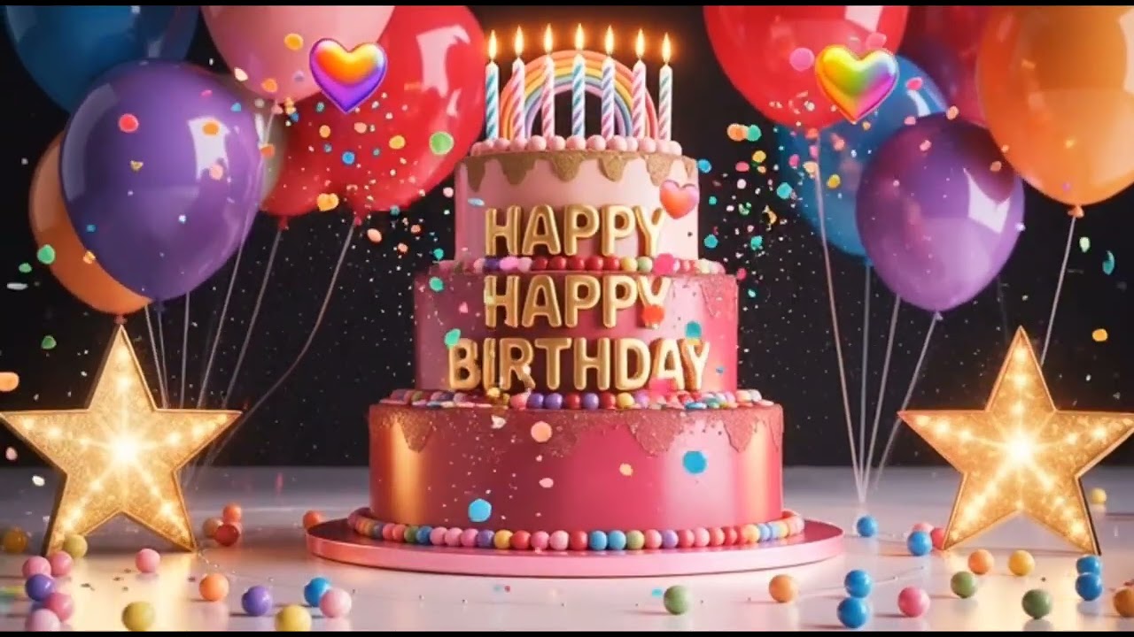 Happy Birthday Countdown 🎉 Happy Birthday Song To You Song Remix 🎂