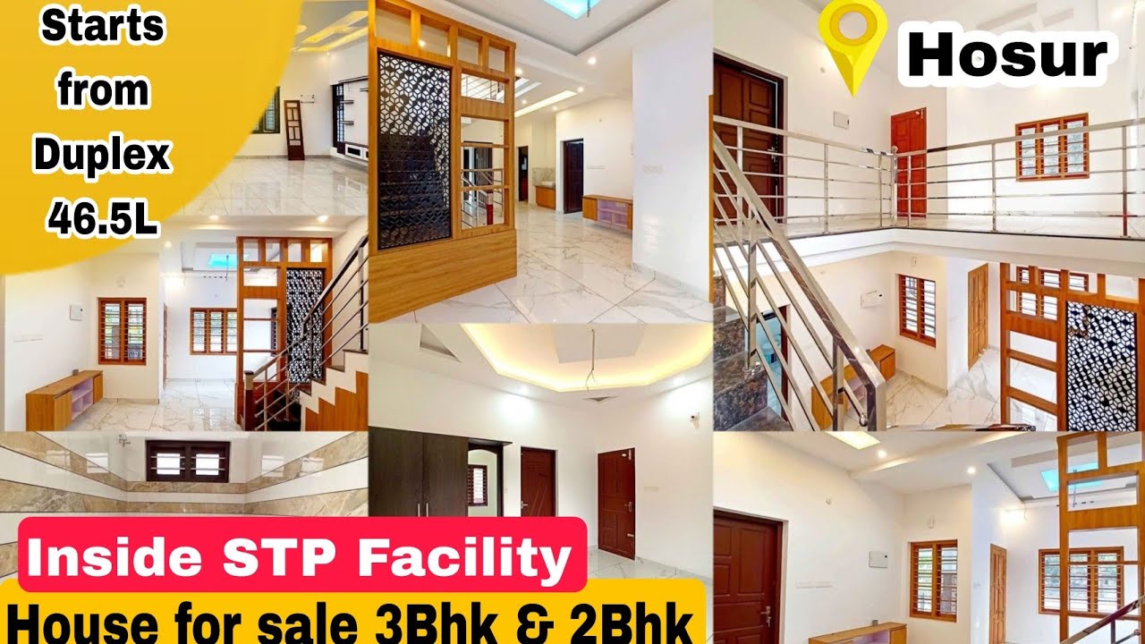 First owner : 3Bhk & 2Bhk Villas for sale in Hosur bagalur road✅️ | Starts from 46.5L | STP | RO✅️