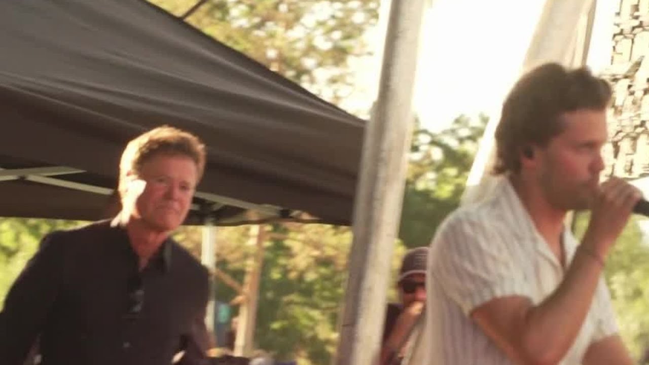 Donny Osmond and son Chris save the day during 