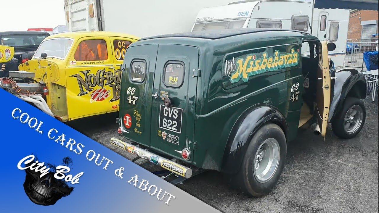 Morris Z Van with 5L Engine 10.10 At Retro Show Lite, Santa Pod Raceway Dragstrip