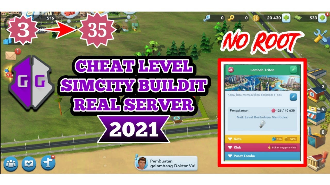 Cheat level simcity buildit 2021 - Real server (No Root)