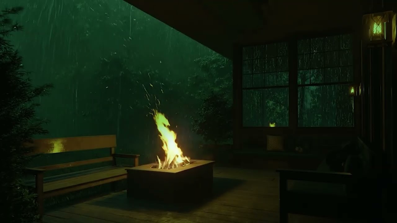 Continuous Heavy Rain and Thunder – Soothing Storm Sounds for Deep Sleep