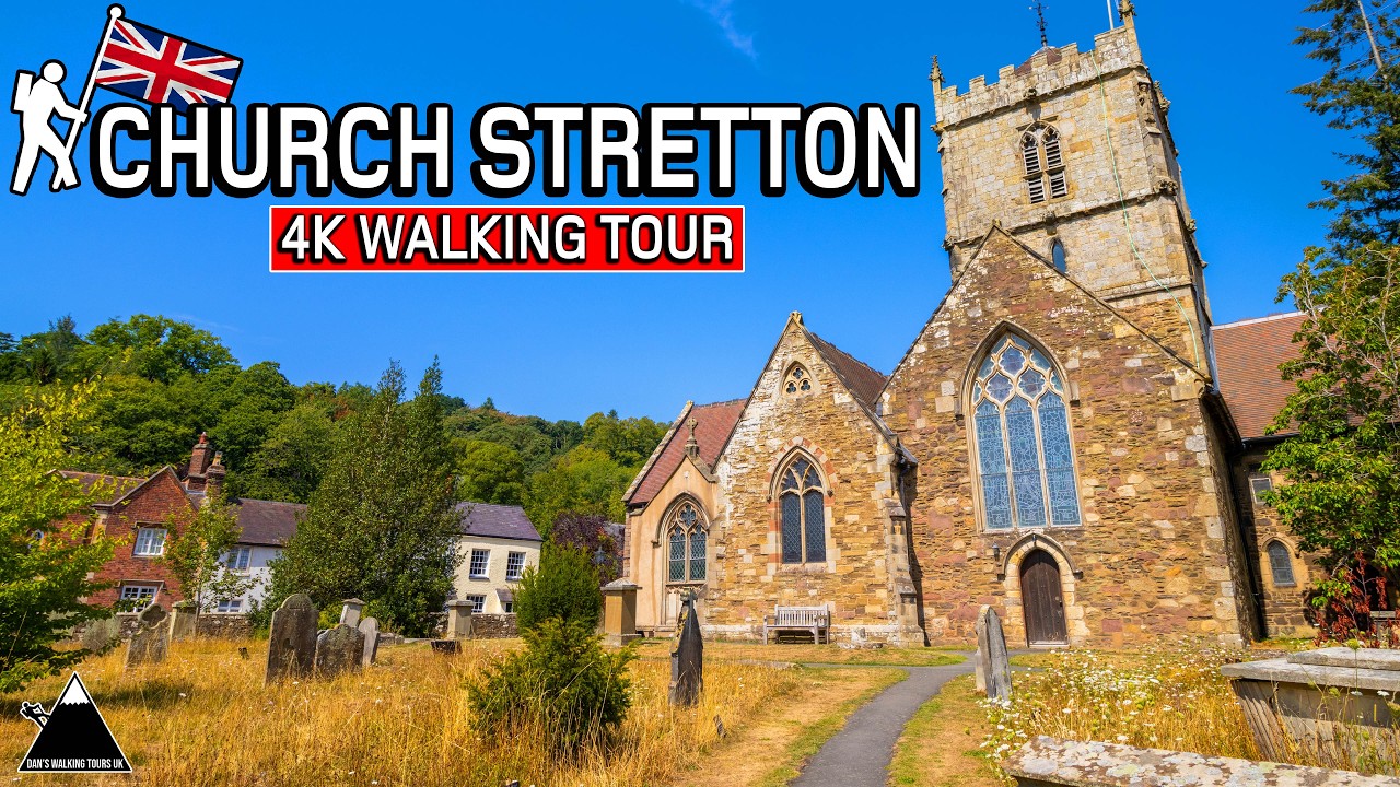 CHURCH STRETTON | 4K Walking Tour of Beautiful Town in Shropshire, UK