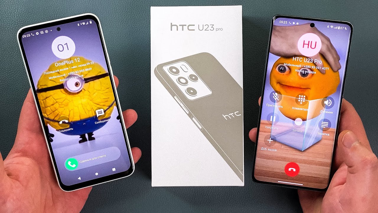 HTC U23 Pro - Unboxing + Boot Animation + Incoming Call + Outgoing Call & OnePlus 12
