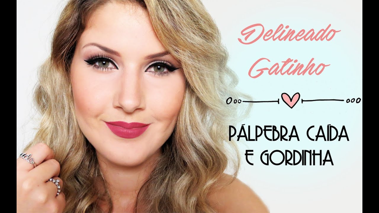 Delineado Gatinho para pálpebra caída e gordinha!