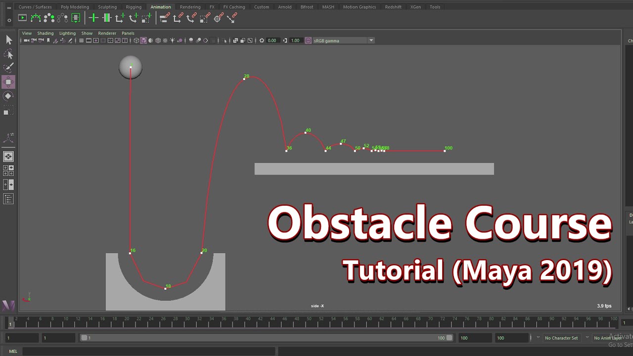 Obstacle Course - 3D Animation Tutorial (Maya 2019) 