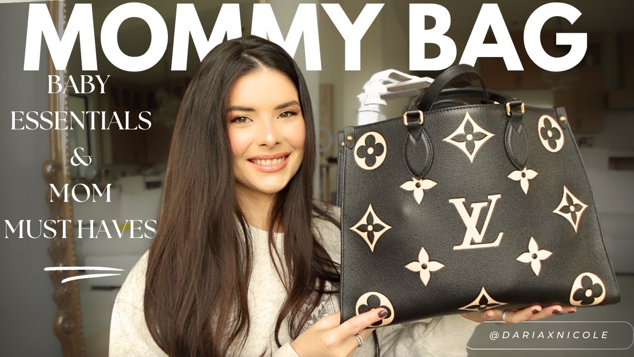 WHAT'S IN MY BAG 👜 MOM EDITION 2024 | baby essentials & mom must haves 🤍 [Louis Vuitton OnTheGo]