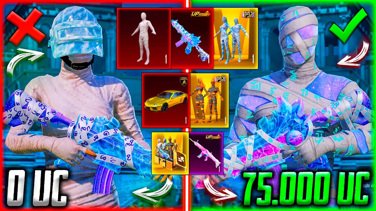 75 000 UC - УДАЧНАЯ ПРОКАЧКА АККАУНТА ЗАВОЕВАТЕЛЯ С ПУСТЫМ АККАУНТОМ В PUBG MOBILE / ПУБГ МОБАЙЛ