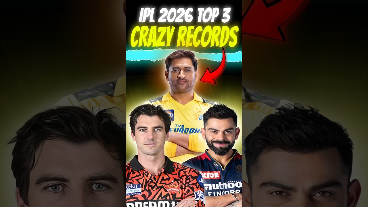 IPL 2026 TOP 3 CRAZY RECORDS🤯