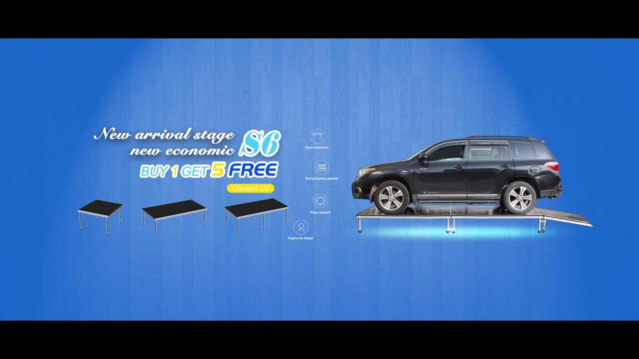 S6 New Arrival Portable Mobile Stage Platform Set UP Videos