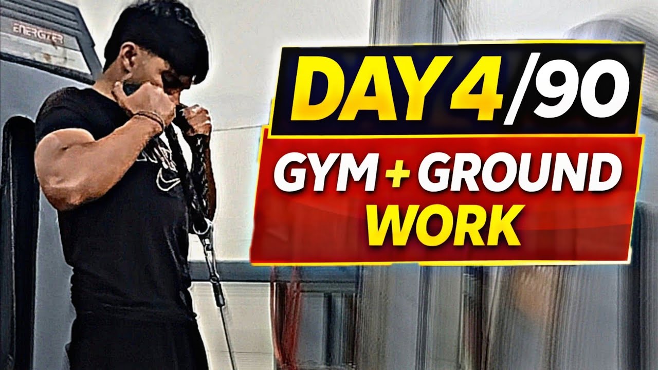 Day 4/90 – Gym + Ground + Work | No Excuses 💪