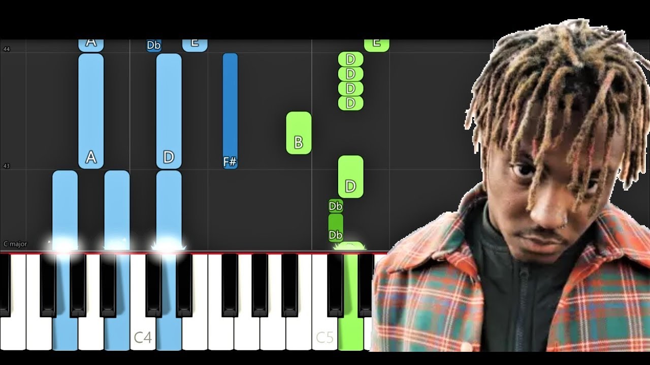 Juice Wrld - Robbery (EASY Piano Tutorial)