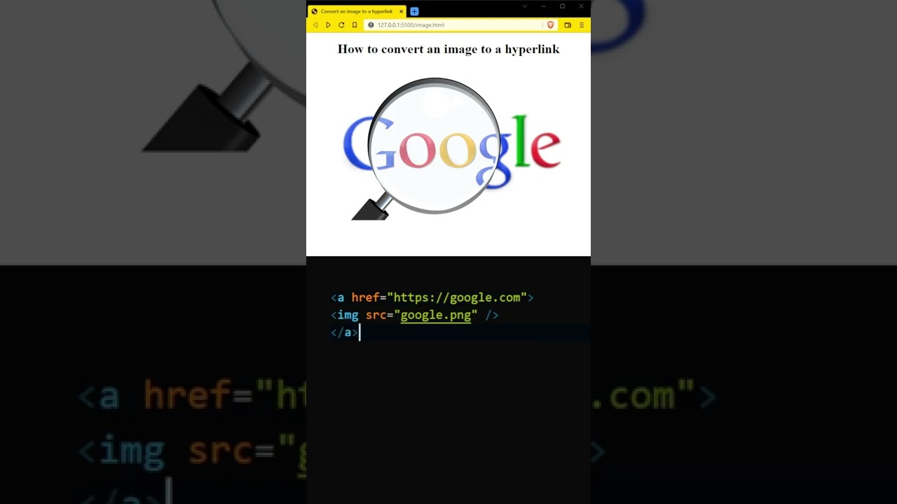 How to use an image as a link in HTML