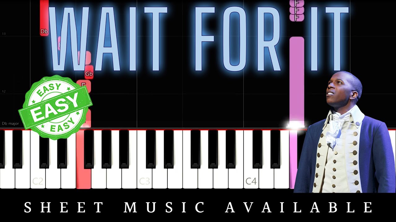 Hamilton - Wait for It (Easy Piano Tutorial)