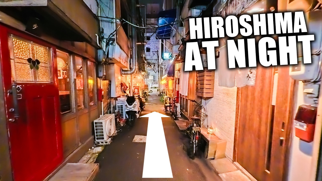 Exploring Hiroshima at Night from Backstreets to Food