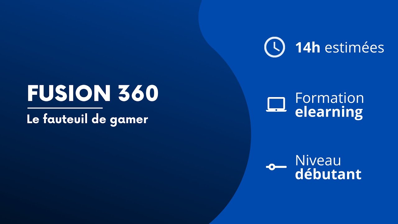 Mod&eacute;lisation 3D d'un fauteuil de gamer - D&eacute;couvrez notre module de formation