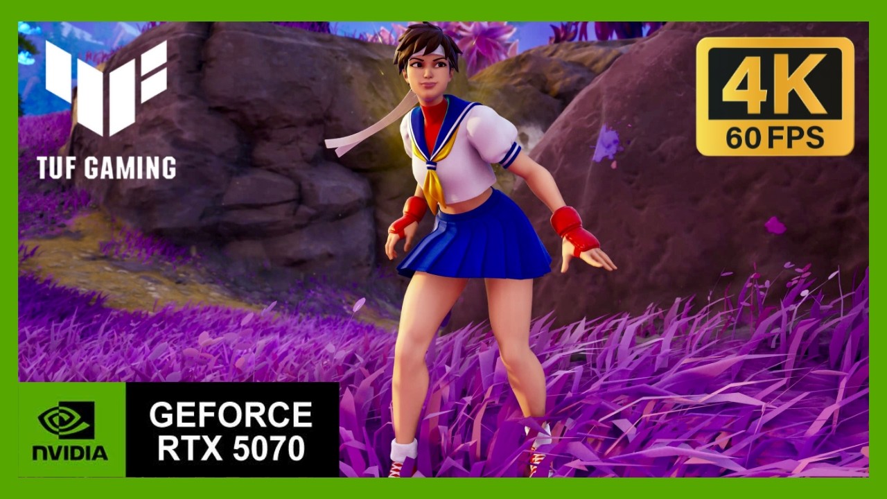 Fortnite - Sakura (Street Fighter) - Battle Royale - NVIDIA DLSS 4.5 RTX 5070  MAX GRAPHICS 4K 60FPS