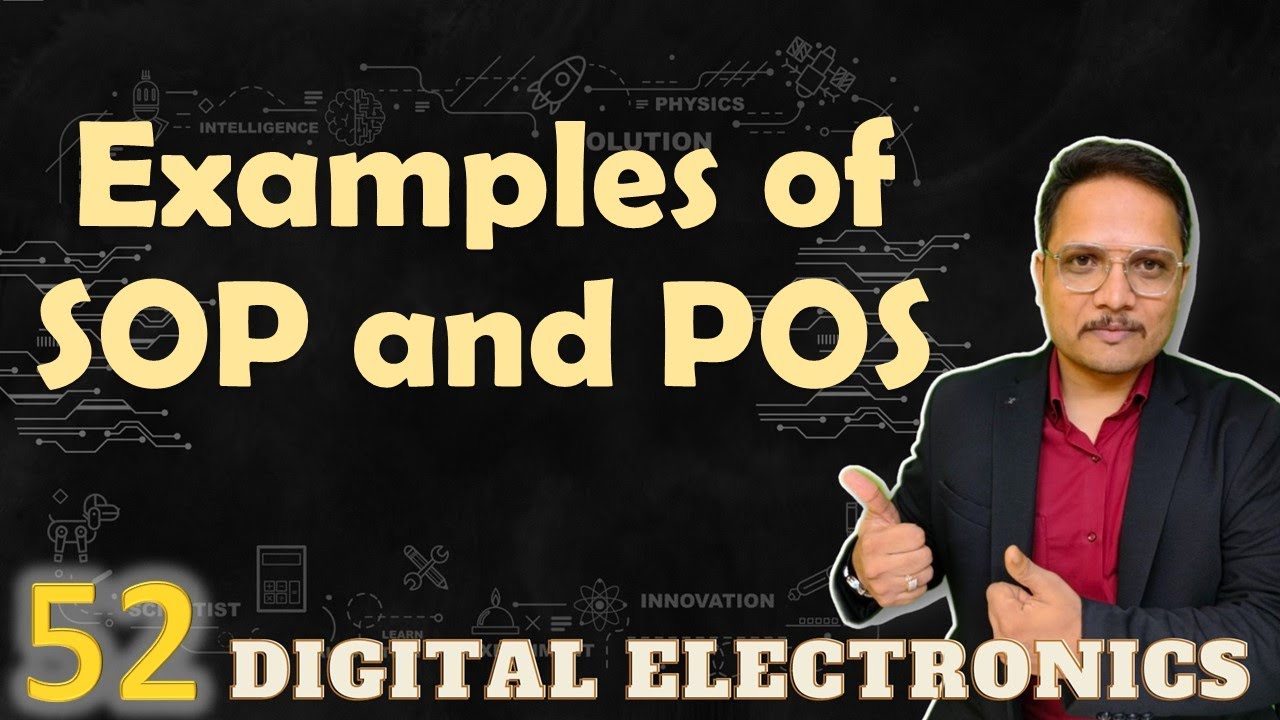 SOP and POS Solved Examples | Boolean Algebra
