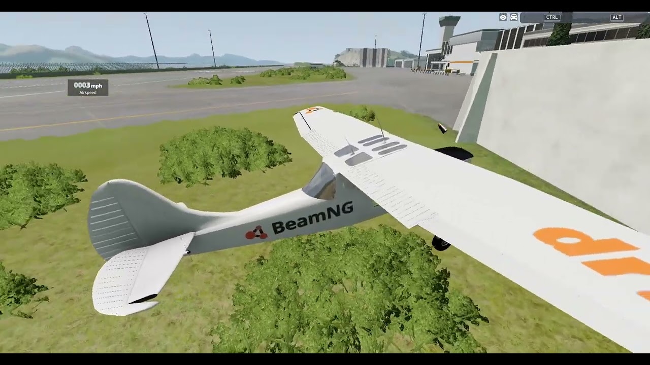 BeamNG drive   PLANE CRASH #02 #beamingdrive