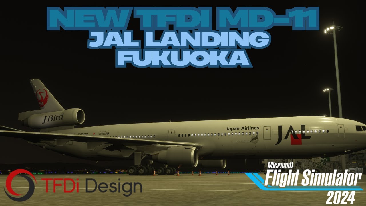 MSFS2024 | TFDi | MD-11 | JAL | Landing Fukuoka w/BeyondATC